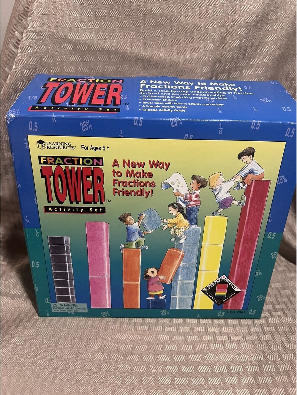 Learning Resources Fraction Tower Activity Set STEM 2085 NOS Math Manipulative - Picture 2 of 9